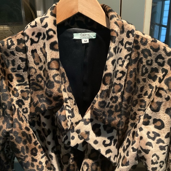 Vintage Leopard Print Wrap Coat - Picture 4 of 5